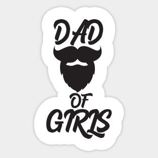 Dad of girls Sticker